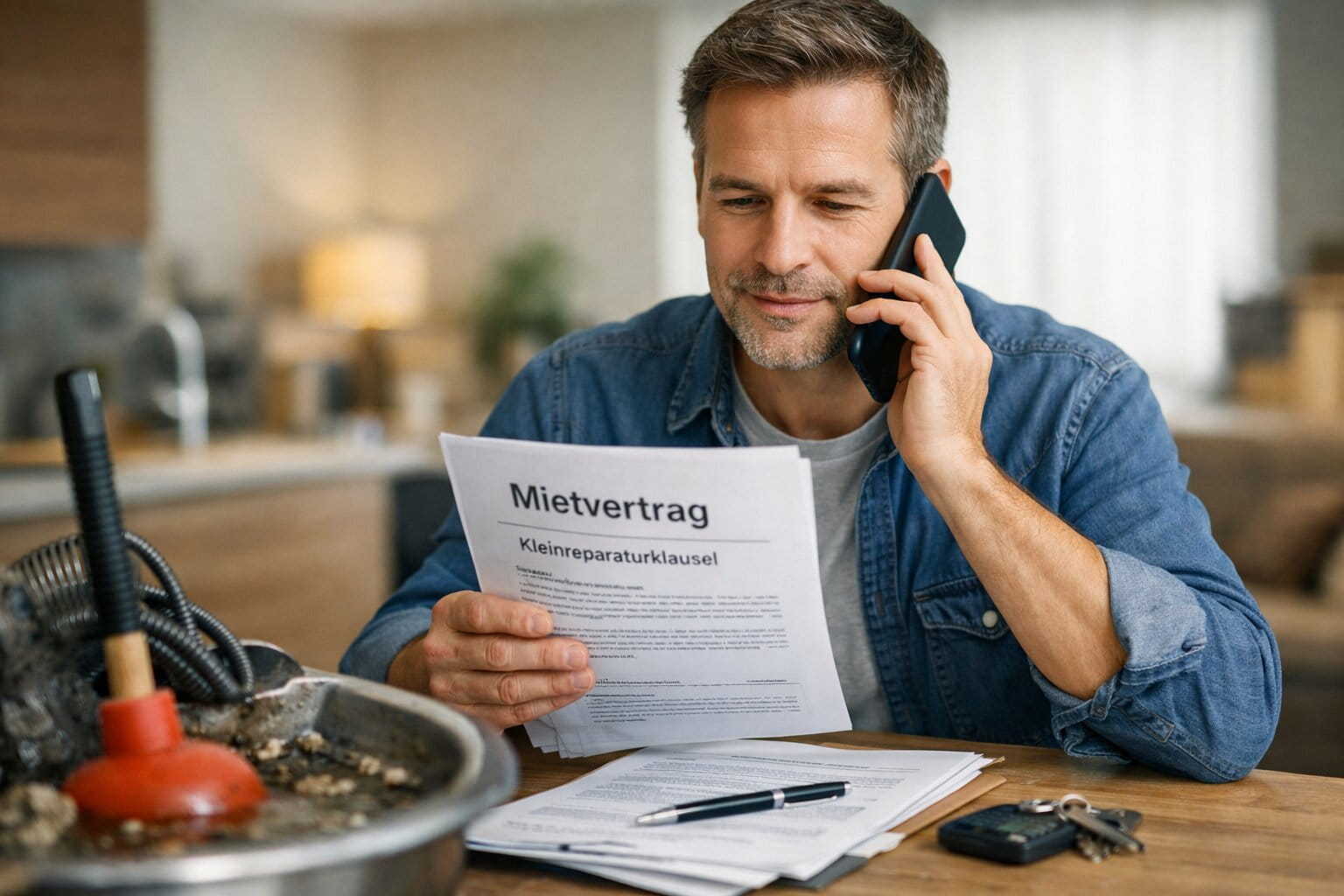 Kleinreparaturklausel bei Rohrverstopfung – wer zahlt die Rohrreinigung?