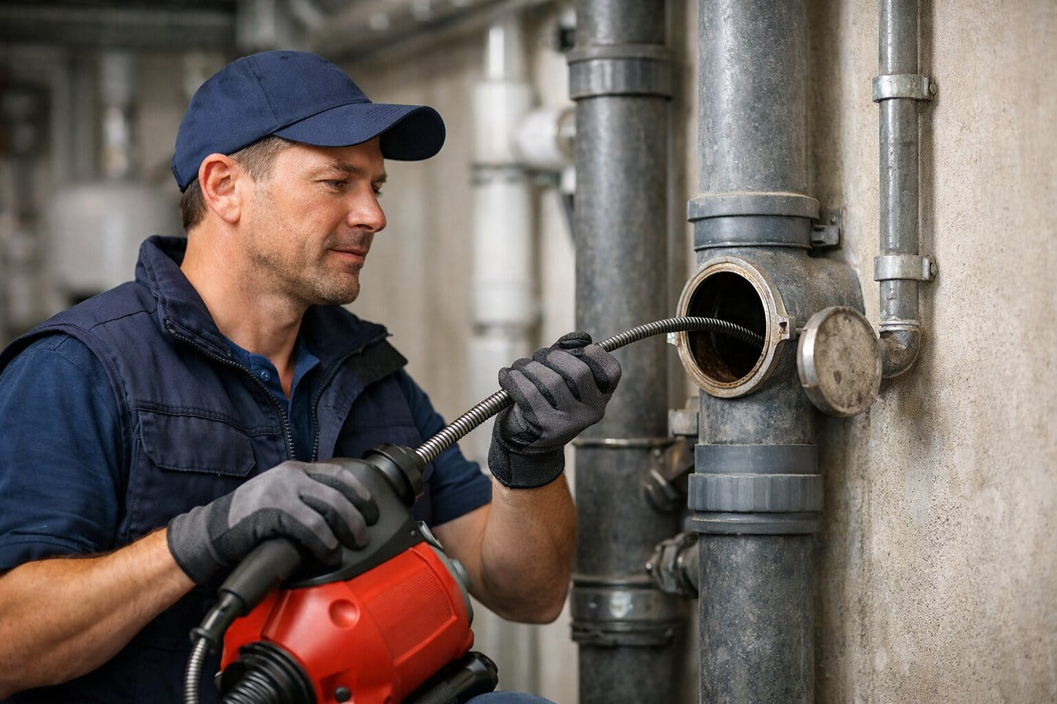 Rohrreinigung Steigleitung – Vertikale Abwasserleitung im Mehrfamilienhaus reinigen